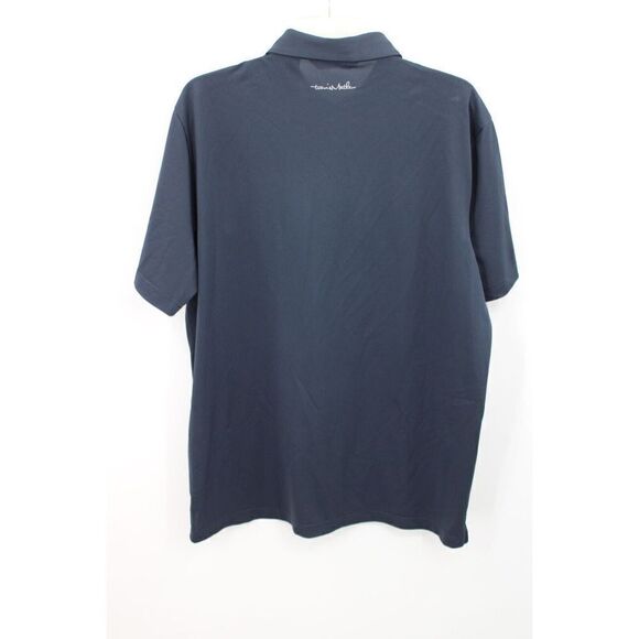 TRAVIS MATHEW BLUE WITH CHEST STRIPES POLO MENS SIZE XL SHORT SLEEVE SHIRT GOLF - Picture 5 of 8